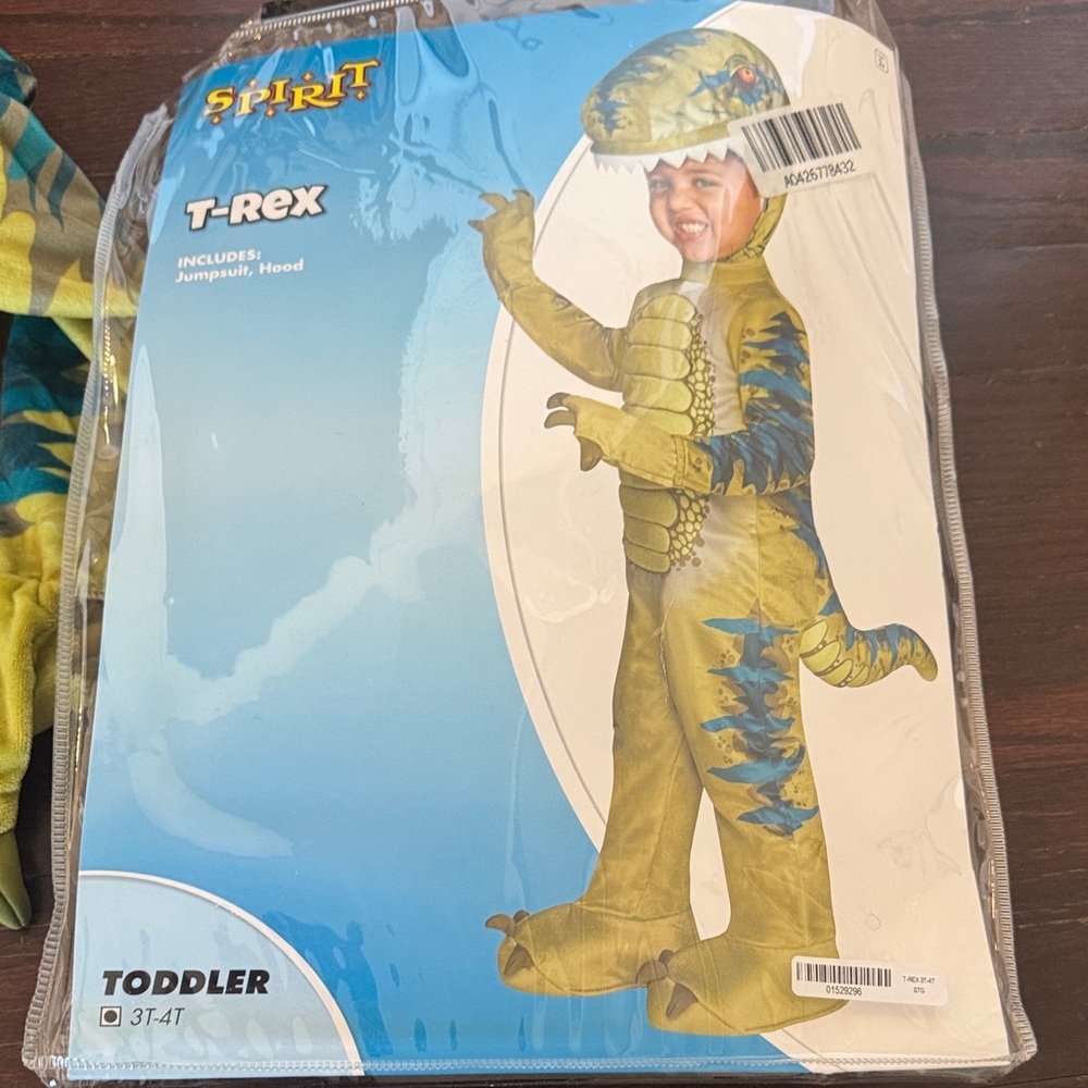 Spirit T-Rex Toddler Costume - Green and Blue